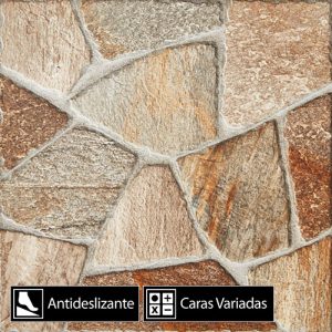 Cerámica Piso Piedra VPC46504 Antideslizante 4Caras 46x46(2,39)