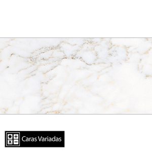 Porcelanato Volga White Pulido 16Caras Rectificado 30x60(1,44)